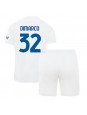 Inter Milan Federico Dimarco #32 Venkovní dres pro děti 2023-24 Krátký Rukáv (+ trenýrky)